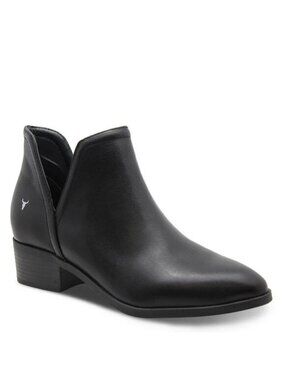 Windsor Smith Razel Black Leather Ankle Boots
